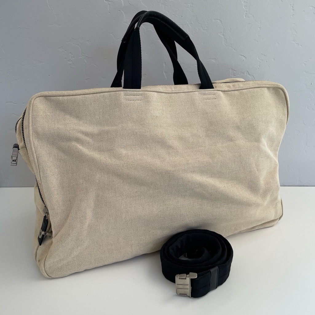 Auth Prada Canvas Duffel Bag